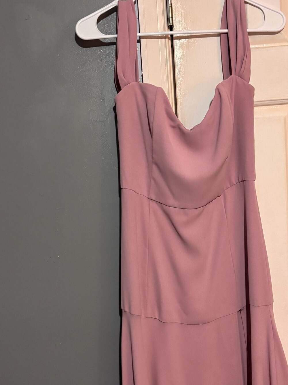Dear Emilia Women's Size S Mauve Sleeveless Tiered Maxi Dress